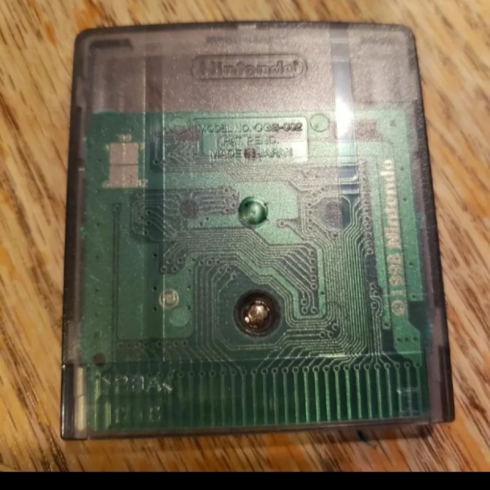 Vintage Gameboy color game
